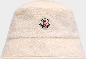 Moncler Wool Logo Bucket Hat
