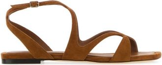 Jimmy Choo London Brown Suede Ayla Sandals