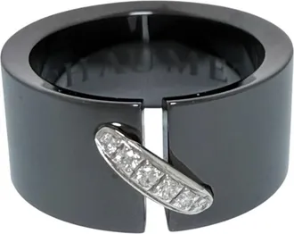 Chaumet Black White Gold (18K) Band Ring (Pre-Owned)