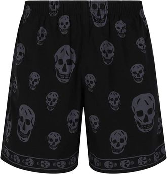 Alexander McQueen Heren, Korte broeken, Zwart, Maat: L Polyamide