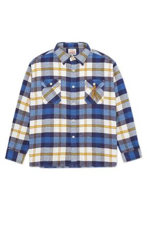 Fortela Mescal Flannel Overshirt in Blue at Nordstrom, Size Xx-Large