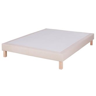 Maisons du monde Somier de tela beige 140x200 cm