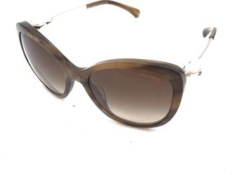 Chanel Cat-Eye Sunglasses With Pearl Womens Detailing (Pre-Owned)