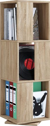 ebuy24 Estante De Madera Vcm De Pie Estante Giratorio Dimensiones Aprox. Al. 109 X An. 34 X T. 34 Cm Estante Elegante Estante De Oficina - Stifta Xl (roble S