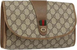 Gucci Pre-owned Clutch - Dames - Vintage Clutch - Beige - ONE Size - Vintage