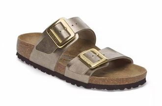 Birkenstock Womens Sydney Cushion Buckle Sandal In Graceful Taupe