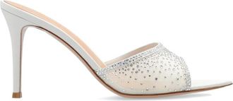 Gianvito Rossi Hakmuiltjes Rania - Dames - Muiltjes - Wit - 41 EU - Schoenen