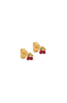 Enamel Copenhagen Cherry Studs in Red at Nordstrom