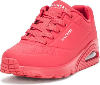 Skechers Womens Uno-Stand on Air Sneaker, Red, 3.5 UK