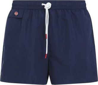 Kiton Polyester Zwemshorts - Heren - Strandmode - Blauw - 2XL - Polyester - Badmode