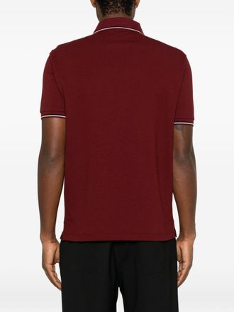 Emporio Armani Logo Cotton Polo - Burgundy