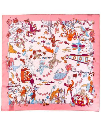 Gucci Print Silk Scarf