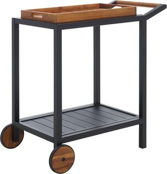 Safavieh Couture Tonga Aluminum Outdoor Bar Cart