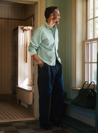 Le 31 Mens Pleated wide-leg chinos Imported from Seoul