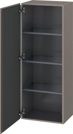 Duravit Armario Semi Alto Duravit L-cube, Anchura 500mm, Profundidad 363mm, 1 Puerta, Abatible A La Izquierda, Color: Terra Mate - Lc1179l1414