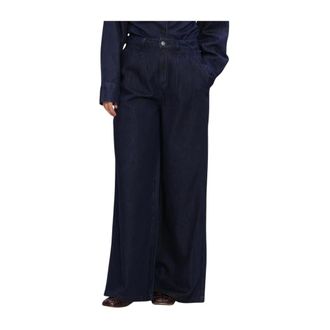 ALIX The Label Alix The Label - Geweven wijde spijkerbroek - Dames - Jeans - Blauw - Maat: XS Denim