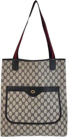 Gucci Pre-owned Tote Bags, female, Multicolor, Size: ONE SIZE Pre-owned GG Supreme Canvas Tote Bag