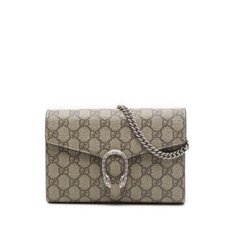 Gucci Pre-owned Gucci GG Supreme Dionysus Wallet on Chain Ladies HK24OC2LJIU05FHN