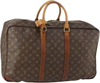 Louis Vuitton Pre-owned Boston Bag - Dames - Vintage Weekendtas - Bruin - ONE Size - Leer - Vintage