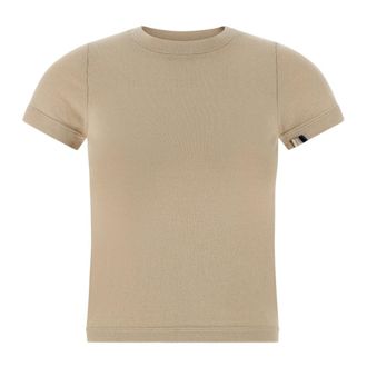 Extreme Cashmere N&deg;292 America T-shirt - Dames - Tops - Beige - Maat: ONE Size Katoen