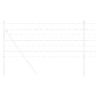 Berkfield Home Elegant Euro Fence 0, 6x50 m Galvanised Steel in Silver