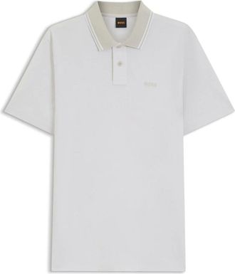 HUGO BOSS Tops, Heren, Beige, S, Orange Polo
