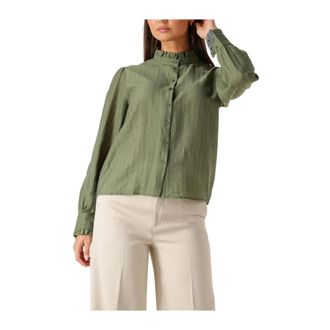 Moss Copenhagen Dames, Blouses & Shirts, Groen, Maat: XS