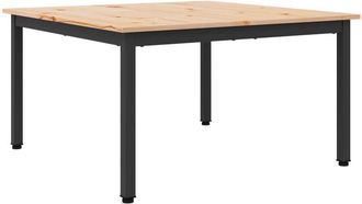 vidaXL Mesa De Caf&eacute; Natural 80 X 80 X 45 Cm Madera De Pino Macizo Vidaxl