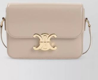 Celine triomphe shoulder bag gold-tone hardware