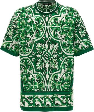 Dolce & Gabbana Green Maiolica T-shirt