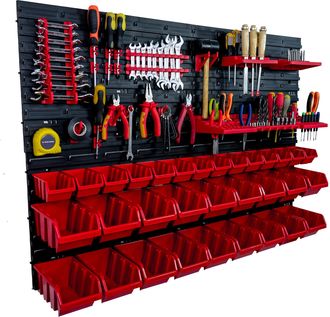 OEM Tablero De Herramientas Para Taller De 115x78 Cm + 32 Bandejas