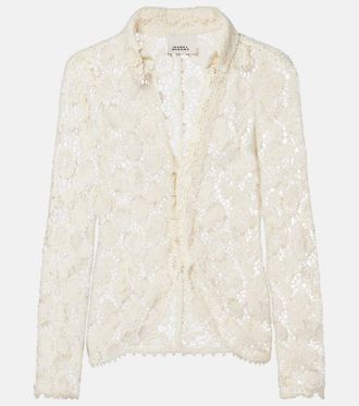Isabel Marant Cotton and silk crochet top