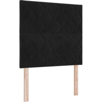 vidaXL Vidaxl - Cama Tipo Box Spring Con Colch&oacute;n Negro 120 X 200 Cm Terciopelo