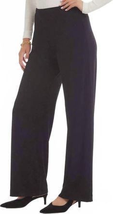 Karen Kane Travel Jersey Wide Leg Pants In Black