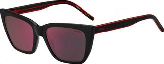 HUGO BOSS Hugo Womens HG 1249 54 S OITF4AO Sunglasses - Black - One Size