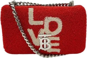 Burberry Pre-owned Cross Body Bags, female, Red, Size: ONE SIZE Pre-owned Fabric Shoulder Bag