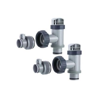 OEM V&aacute;lvula De Pist&oacute;n Para Superficie, 2 Piezas - Con Dos Adaptadores B, Conexi&oacute;n Para Manguera De V&aacute;lvula De Pist&oacute;n Para Piscina