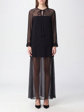 Forte_Forte Long-Sleeved Viscose Evening Tunic Dress
