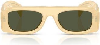 Oliver Peoples 52mm Jil Sander Edition 4 Irregular Sunglasses in Butterscotch /G-15 at Nordstrom