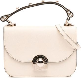 Prada Borsa a tracolla Lux Arcade in pelle Saffiano 2016 - Bianco