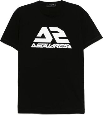 Dsquared2 Tops, Heren, Zwart, S, Katoen, Cool Fit Tee
