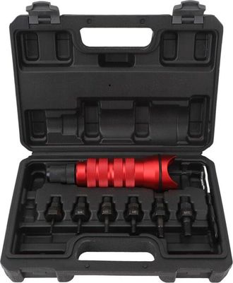 OEM Kit Adaptador Para Taladro Remachador El&eacute;ctrico, Remachadora Inal&aacute;mbrica Port&aacute;til Con 6 Cabezales Intercambiables Para Instalaci&oacute;n, Mantenimiento, Con