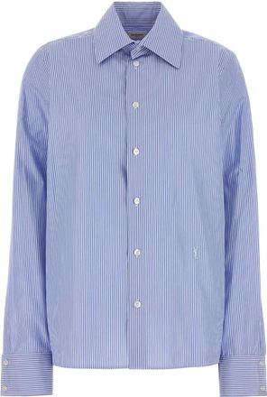 Saint Laurent Embroidered Poplin Cassandre Shirt