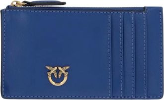 Pinko Cartera Cl&aacute;sica de Cuero - Accessories - Mujer - Azul - ONE SIZE