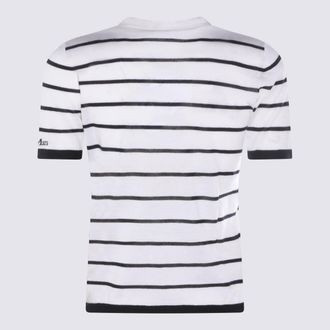 Max Mara Womens T-Shirts And Polos Avorio-Blue _ws Se Avorio/blue