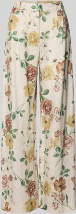 Jake*s Leinenhose mit franz&ouml;sischen Eingrifftaschen in Ecru, Gr&ouml;&szlig;e 32