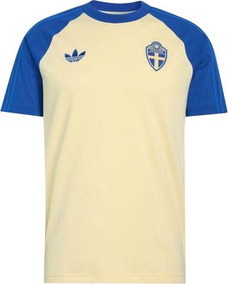 adidas Sweden 2026 T-Shirt Asia Sizing Almost Yellow Royal Blue KA8531