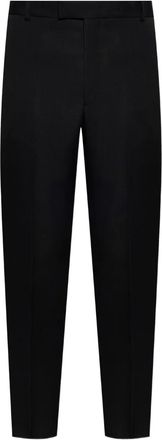 Alexander McQueen side-stripe trousers - men - Wool - 48 - Black