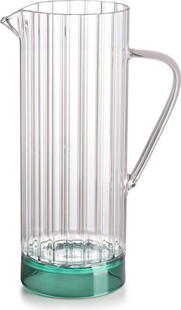 IVV cuatro notas jarra de borosilicato transparente base verde lt-1