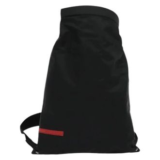 Prada Vintage, unisex, Zwart, ONE Size, Nylon, Pre-owned Nylon Rugzak